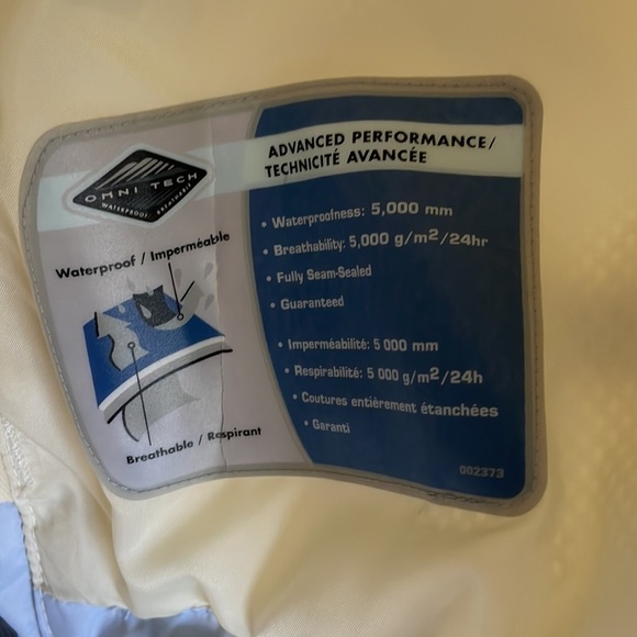 Columbia Sportswear Women’s Omni-Tech Waterproof Breathable Jacket Pale Yellow L - Picture 6 of 9